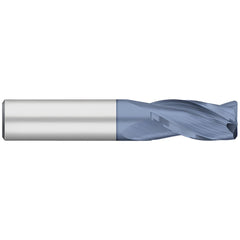 Corner Radius End Mill: 1/4" Dia, 1-1/2" LOC, 0.0300" Radius, 3 Flute, Solid Carbide