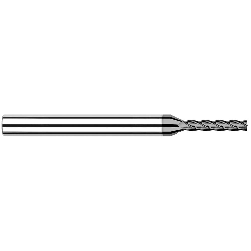 Square End Mill: 3/16" Dia, 1" LOC, 4 Flute, Solid Carbide