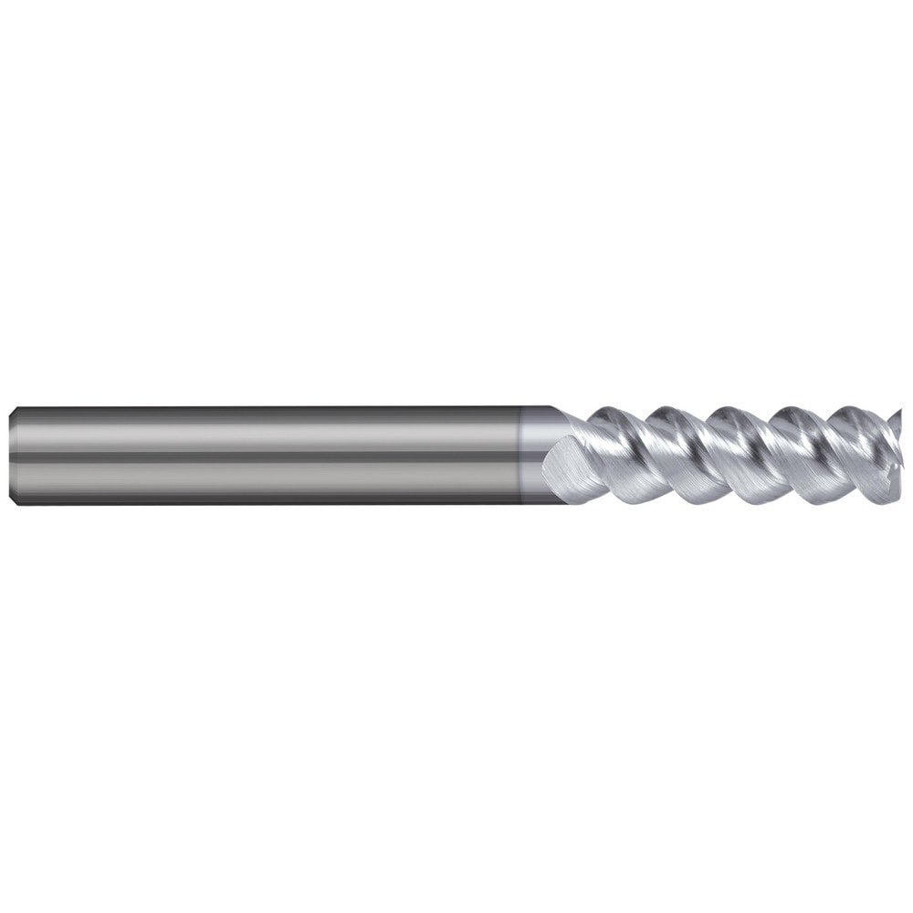 Square End Mill: 3/8" Dia, 1-1/8" LOC, 3 Flute, Solid Carbide