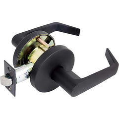 Lever Locksets; Lockset Type: Cylindrical Lock; Key Type: None; Back Set: 2-3/4; Cylinder Type: None; Material: Zinc; Door Thickness: 1 3/8 - 1 3/4; Finish: Matte Black