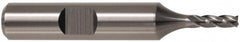 Square End Mill: 1-3/8" Dia, 2" LOC, 4 Flute, High Speed Steel