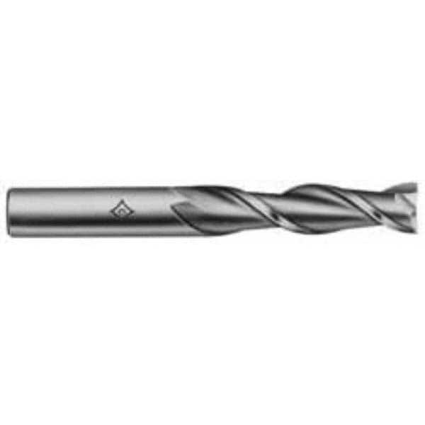 Square End Mill: 3/4" Dia, 2" LOC, 2 Flute, High Speed Steel