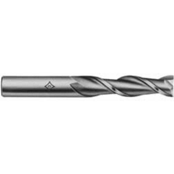 Square End Mill: 3/4" Dia, 4" LOC, 2 Flute, High Speed Steel