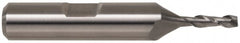 Square End Mill: 7/16" Dia, 1" LOC, 2 Flute, Powdered Metal