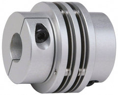 Flexible Coupling: Aluminum hubs with Stainless Steel Discs, 1/4" Pipe, 1.81" OAL