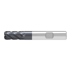 Corner Chamfer End Mill: 16.00 mm Dia, 32.00 mm LOC, 5 Flute, 0.50 mm Chamfer Width, Solid Carbide