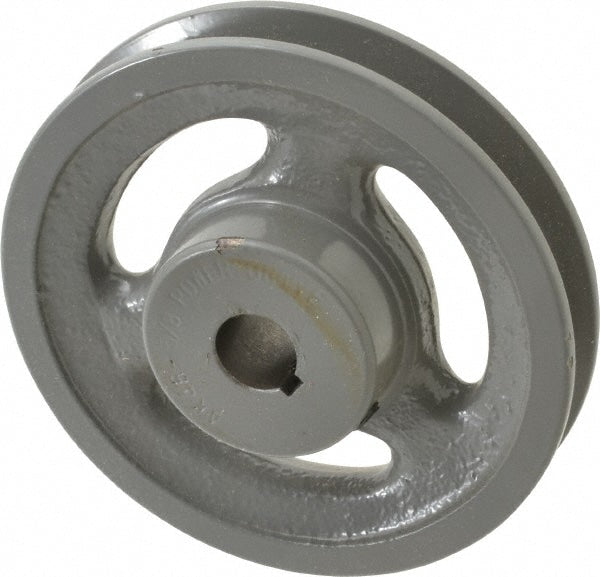 5/8" Bore Diam, 4.45" OD, Finished Bore Single Groove Sheave