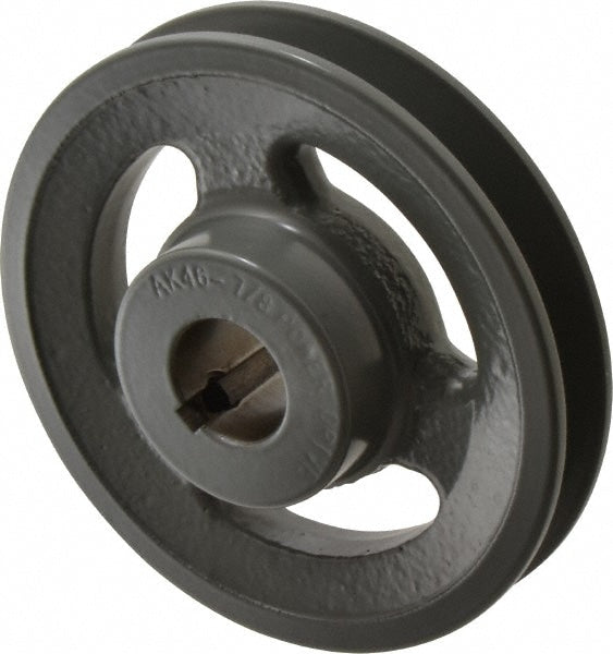 7/8" Bore Diam, 4.45" OD, Finished Bore Single Groove Sheave