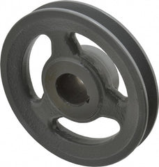 1" Bore Diam, 4.95" OD, Finished Bore Single Groove Sheave