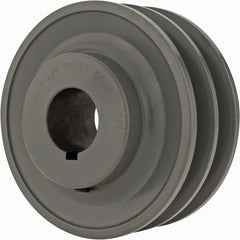 1-1/8" Bore Diam, 4-1/4" OD, Finished Bore Two Groove Sheave