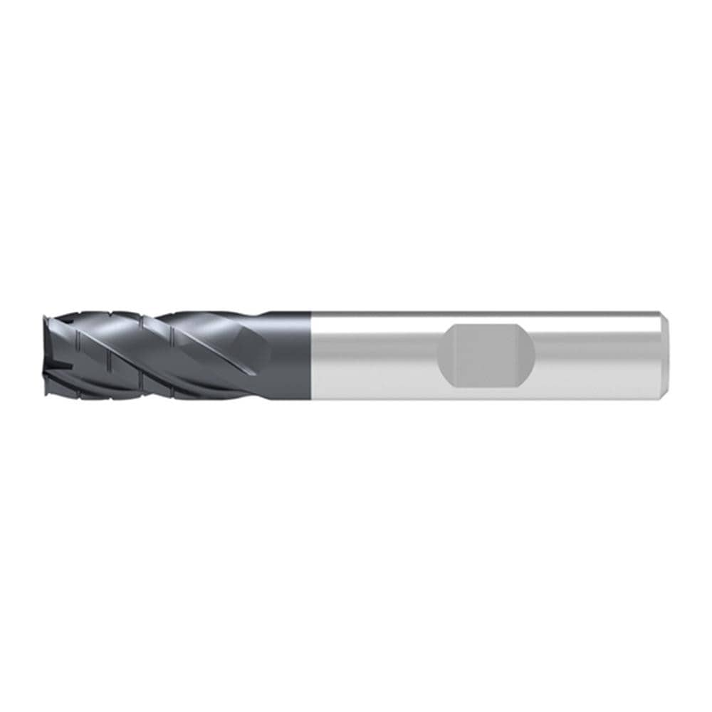 Corner Chamfer End Mill: 20.00 mm Dia, 40.00 mm LOC, 4 Flute, 0.25 mm Chamfer Width, Solid Carbide