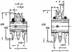 Variable Pitched Sheaves; SheaveType: 4; Belt Section: 3L, 4L, A, 5L, B; Minimum Open Turns For 3l Belts: 0.0 in; 0.0 mm; Minimum Open Turns For 4l Or A Belts: 0.0 in; 0.0 mm; Minimum Pitch Diameter of Belt Type 3L: 2.5 mm; 2.5 in; Maximum Pitch Diameter