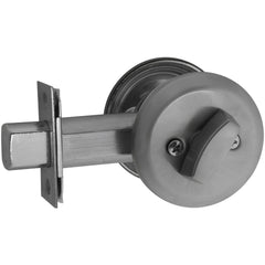 Deadbolts; Deadbolt Type: Deadbolt; Lock Type: Keyless; Key Type: Keyless; Mount Type: Through Hole; Material: Steel; Minimum Door Thickness: 1.75 in; Maximum Door Thickness: 2.25; Finish: Bright Brass