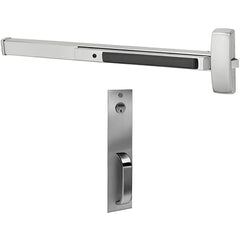 Lever Locksets; Lockset Type: Grade 1 Rim Exit Bar; Key Type: Keyless; Cylinder Type: Mortise; Door Thickness: 1-3/4; Finish: Satin Stainless Steel