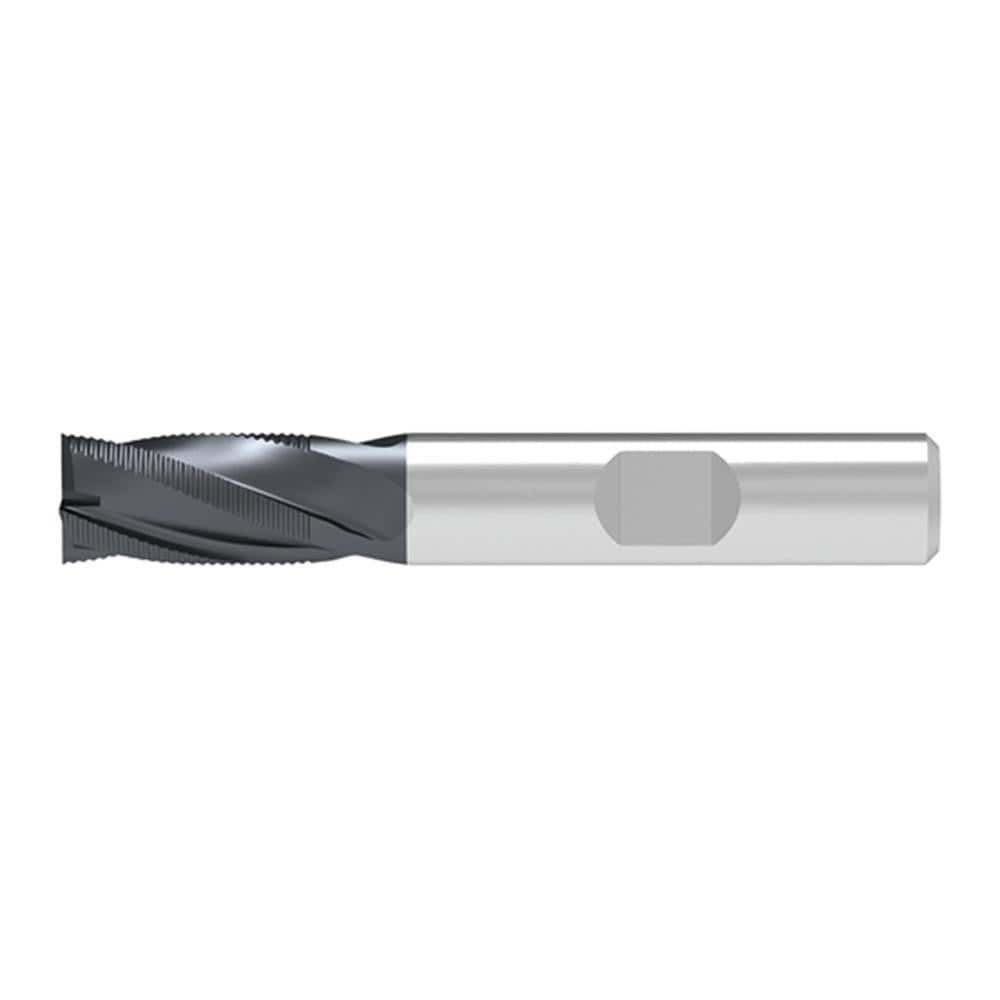 Corner Chamfer End Mill: 18.00 mm Dia, 19.00 mm LOC, 4 Flute, 0.60 mm Chamfer Width, Solid Carbide