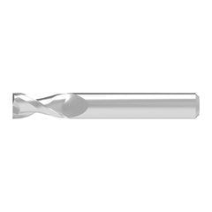 Corner Chamfer End Mill: 9.50 mm Dia, 22.00 mm LOC, 2 Flute, 0.15 mm Chamfer Width, Solid Carbide