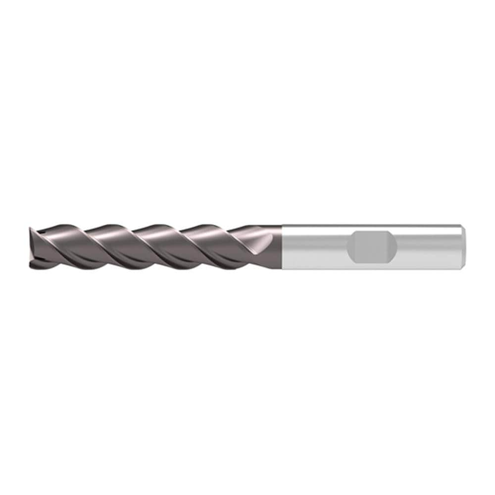 Corner Chamfer End Mill: 18.00 mm Dia, 63.00 mm LOC, 3 Flute, 0.15 mm Chamfer Width, Solid Carbide