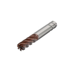 Corner Radius End Mill: 25.00 mm Dia, 50.00 mm LOC, 0.05 mm Radius, 6 Flute, Solid Carbide