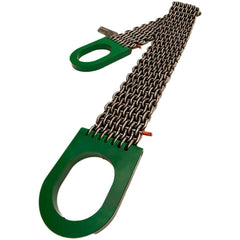 Wire Mesh Sling: Wire Mesh Basket, 2" Wide, 30' Sling Length, 6000 lb Vertical, 12000 lb Basket, Steel