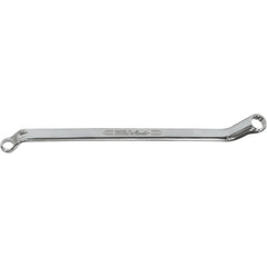 Offset Box End Wrench: 1 x 1-1/8", 12 Point, Double End