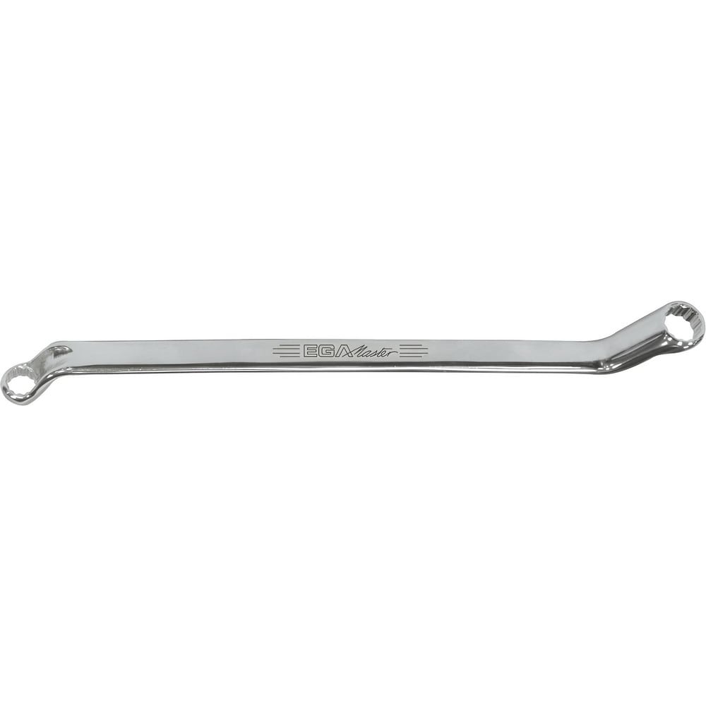 Offset Box End Wrench: 11/16 x 3/4", 12 Point, Double End