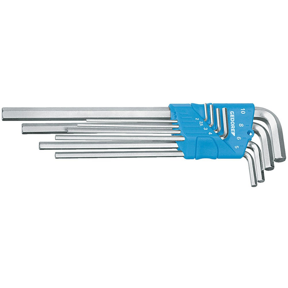 Hex Key Sets; Ball End: No; Tool Type: Hexagon Allen Key Set; Measurement Type: Imperial; Hex Size: 5/64, 5/32, 3/16, 1/4, 1/8, 3/32, 7/32, 5/16 in; Hex Size Range (Inch): 5/64 to 5/16