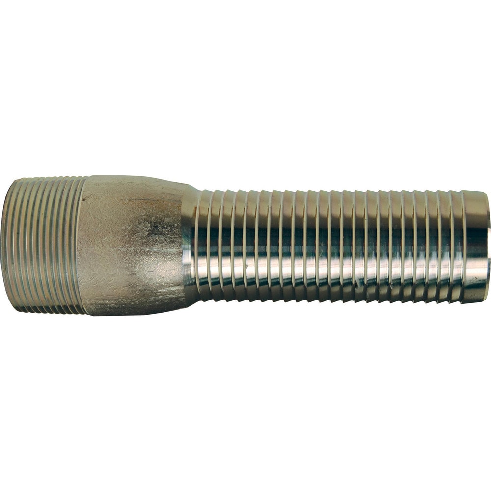 Suction & Discharge Hose Couplings; Type: Super King Long Shank Hose Coupling; Coupling Type: Long Shank x MNPT; Coupling Descriptor: Male NPT Coupling; Material: Plated Steel; Coupler Size (Fractional Inch): 1-1/4; Thread Size: 1-1/4; Hose Size: 1-1/4