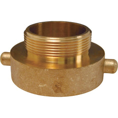 Hydrant Adapters; Thread Size: 1-1/2 FNPT x 1-1/2 MNST; Thread Standard: NPT, NST; Material: Brass; Connection Type: Threaded; Shape: Straight; Epa Watersense Certified: No