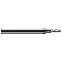 Ball End Mill: 0.0650" Dia, 0.1950" LOC, 3 Flute, Solid Carbide