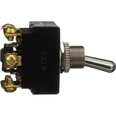 Automotive Switches; Switch Type: Toggle Switch; Number Of Connections: 2; Contact Form: SPST; Sequence: On-On; Amperage: 20; Voltage: 12; Color: Chrome; Actuator Type: Toggle