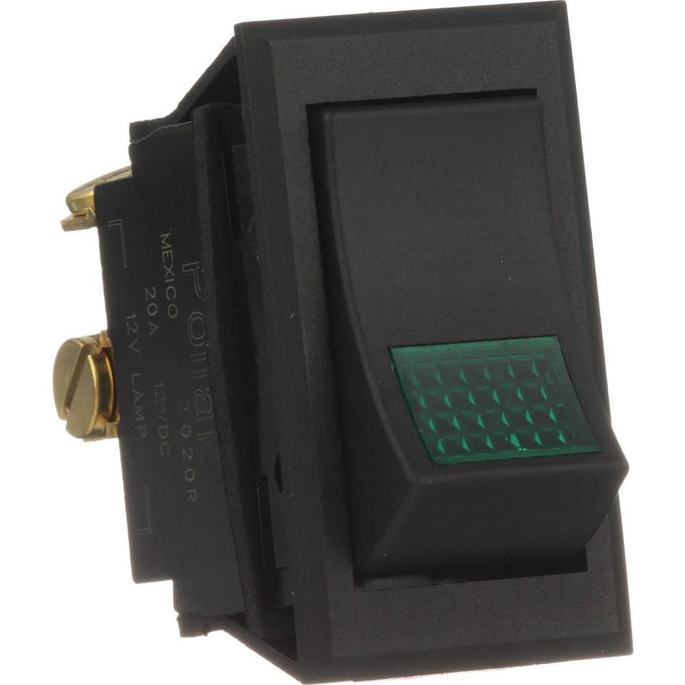 Automotive Switches; Switch Type: Rocker Switch; Number Of Connections: 3; Contact Form: Screws; Sequence: On-Off; Amperage: 20; Voltage: 12; Color: Black; Actuator Type: Rocker