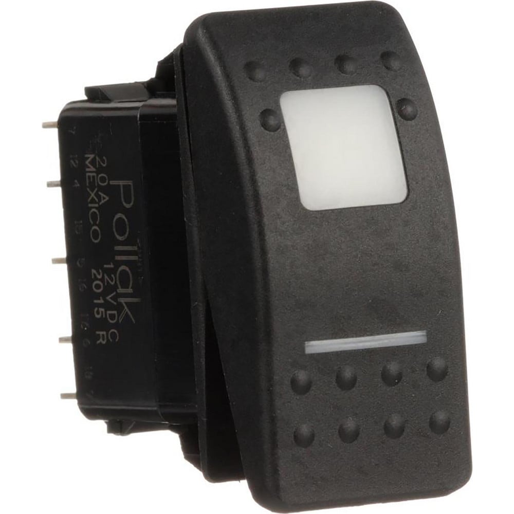 Automotive Switches; Switch Type: Rocker Switch; Number Of Connections: 6; Contact Form: DPDT; Sequence: On-On; Amperage: 20; Voltage: 12; Color: Black; Actuator Type: Rocker