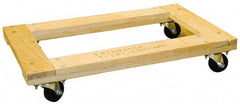 Flush Open Frame Dolly: Hardwood Top