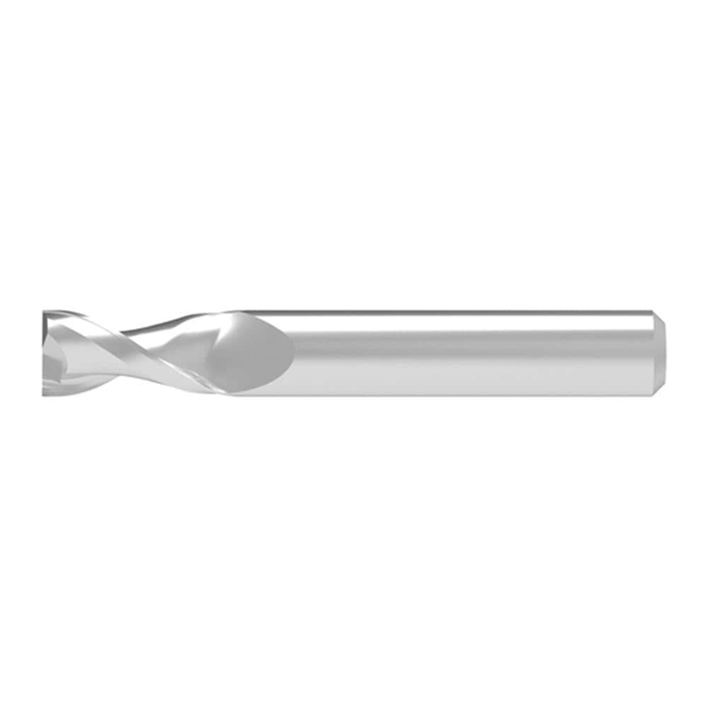 Corner Chamfer End Mill: 7.00 mm Dia, 20.00 mm LOC, 2 Flute, 0.15 mm Chamfer Width, Solid Carbide