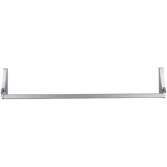 Push Bars; Material: Metal; Locking Type: Exit Device Only; Maximum Door Width: 4 ft; Finish/Coating: Satin Aluminum, Clear Anodized; Minimum Door Width: 3.5 ft