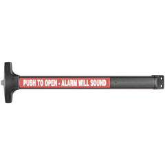 Push Bars; Material: Metal; Locking Type: Exit Device Only; Maximum Door Width: 3 ft; Finish/Coating: Satin Black Anodized Aluminum; Minimum Door Width: 3 ft