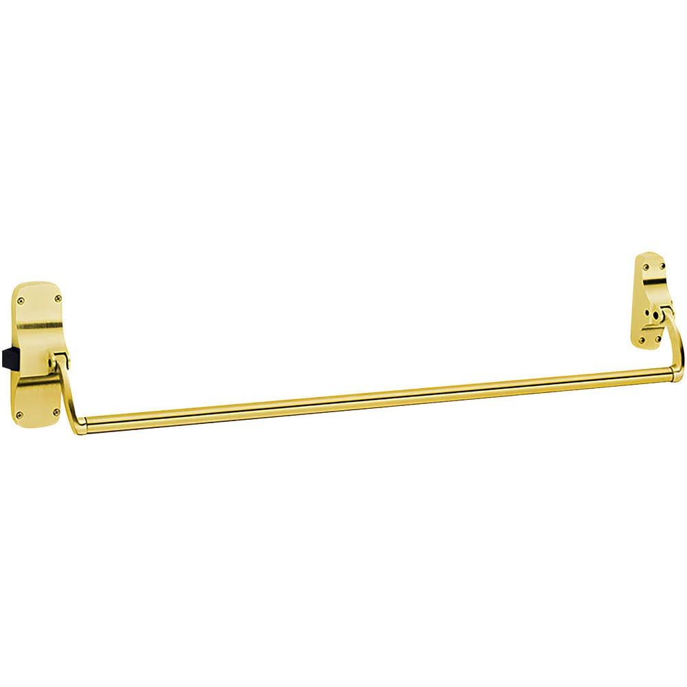 Push Bars; Material: Metal; Locking Type: Exit Device Only; Maximum Door Width: 4 ft; Finish/Coating: Bright Brass; Minimum Door Width: 3 ft