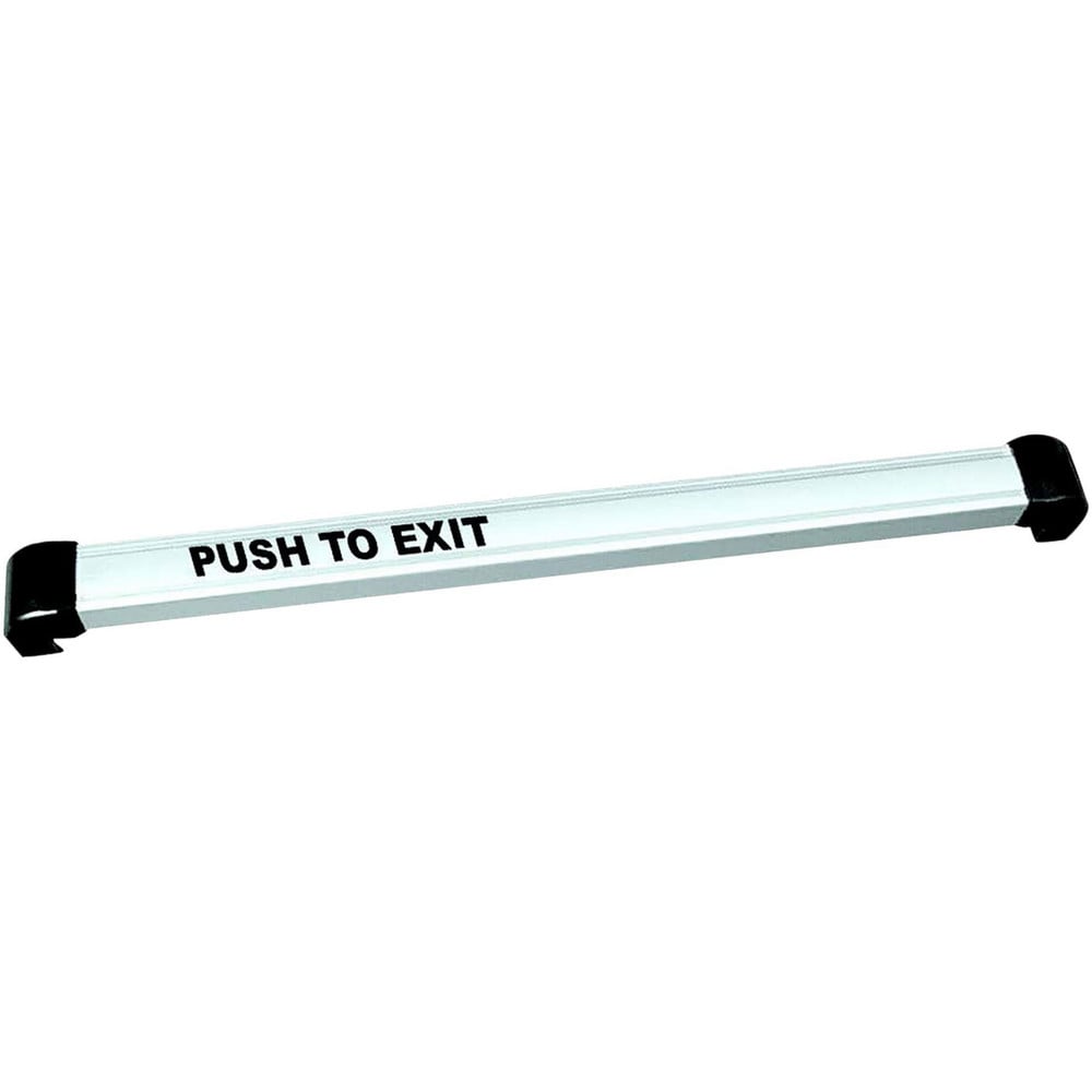 Push Bars; Material: Metal; Locking Type: Exit Device Only; Maximum Door Width: 3 ft; Finish/Coating: Satin Aluminum, Clear Anodized; Minimum Door Width: 3 ft