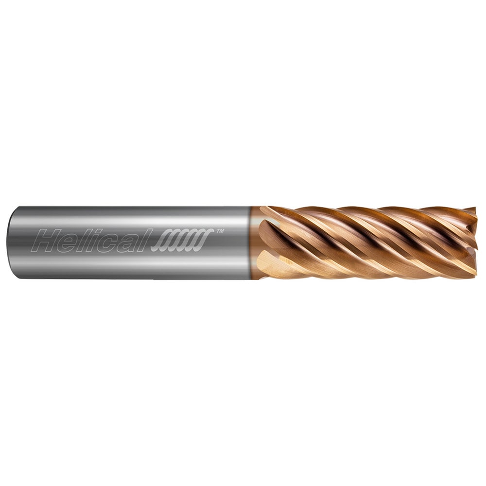 Square End Mill: 1/2" Dia, 5/8" LOC, 7 Flute, Solid Carbide