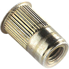 Press Fit Threaded Inserts; Product Type: Flanged; For Material Type: Metal; Material: Steel; System of Measurement: Inch; Overall Length (Decimal Inch): 0.6900; Thread Size: 3/8-16; Insert Diameter (Decimal Inch): 0.5300; Hole Diameter (Decimal Inch): 0.