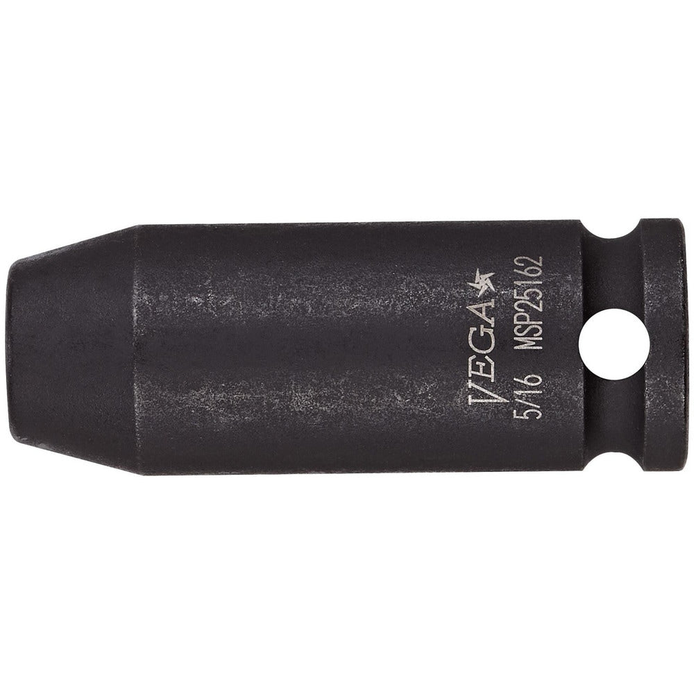 Impact Socket: 3/8" Drive, 9/16" Socket, Square Drive