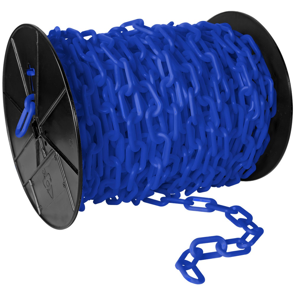 Barrier Rope & Chain; Type: Safety Chain; Snap End Material: Polyethylene, Plastic; Hook Fitting Material: Plastic; Color: Blue; Link Type: Straight Link; Rope/ Chain Material: Polyethylene, Plastic