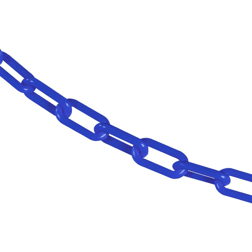 Barrier Rope & Chain; Type: Safety Chain; Snap End Material: Polyethylene, Plastic; Hook Fitting Material: Plastic; Color: Blue; Link Type: Straight Link; Rope/ Chain Material: Polyethylene, Plastic