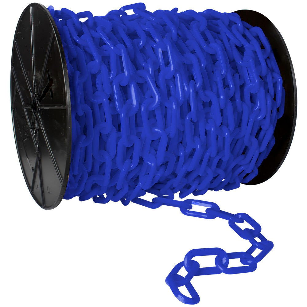 Barrier Rope & Chain; Type: Safety Chain; Snap End Material: Polyethylene, Plastic; Hook Fitting Material: Plastic; Color: Blue; Link Type: Straight Link; Rope/ Chain Material: Polyethylene, Plastic