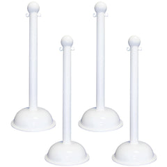 Barrier Posts; Post Type: Standard Post; Post Material: Polyethylene, Plastic; Base Material: Plastic; Surface Style: Solid Color