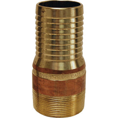 Combination Nipples For Hoses; Type: King Nipple; Material: Brass; Thread Standard: Male NPT; Thread Size: 1-1/4 in; Overall Length: 3.94 in; Epa Watersense Certified: No