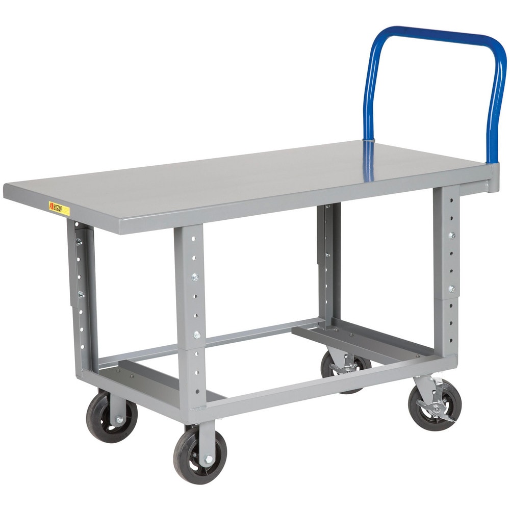 Work-Height Platform Truck with Open Base: 35-1/2" High, 48" Long, 24" Wide