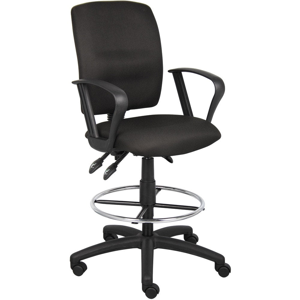 Multi-Function Drafting Stool with Loop Arms: 26 to 29-1/2" Seat Height, 19-1/2 x 17-1/2" Seat