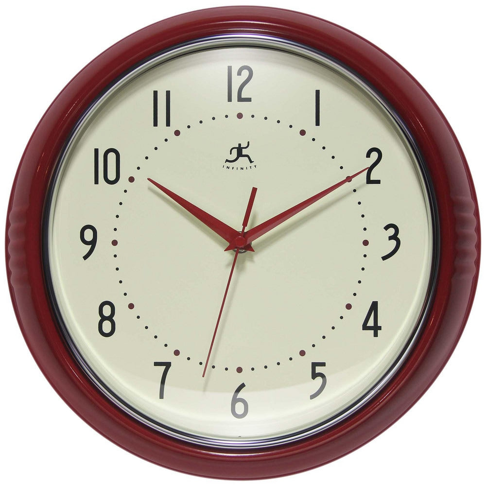 8 Inch Diameter, Off White Face, Dial Wall Clock