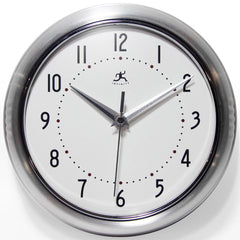 8 Inch Diameter, White Face, Dial Wall Clock